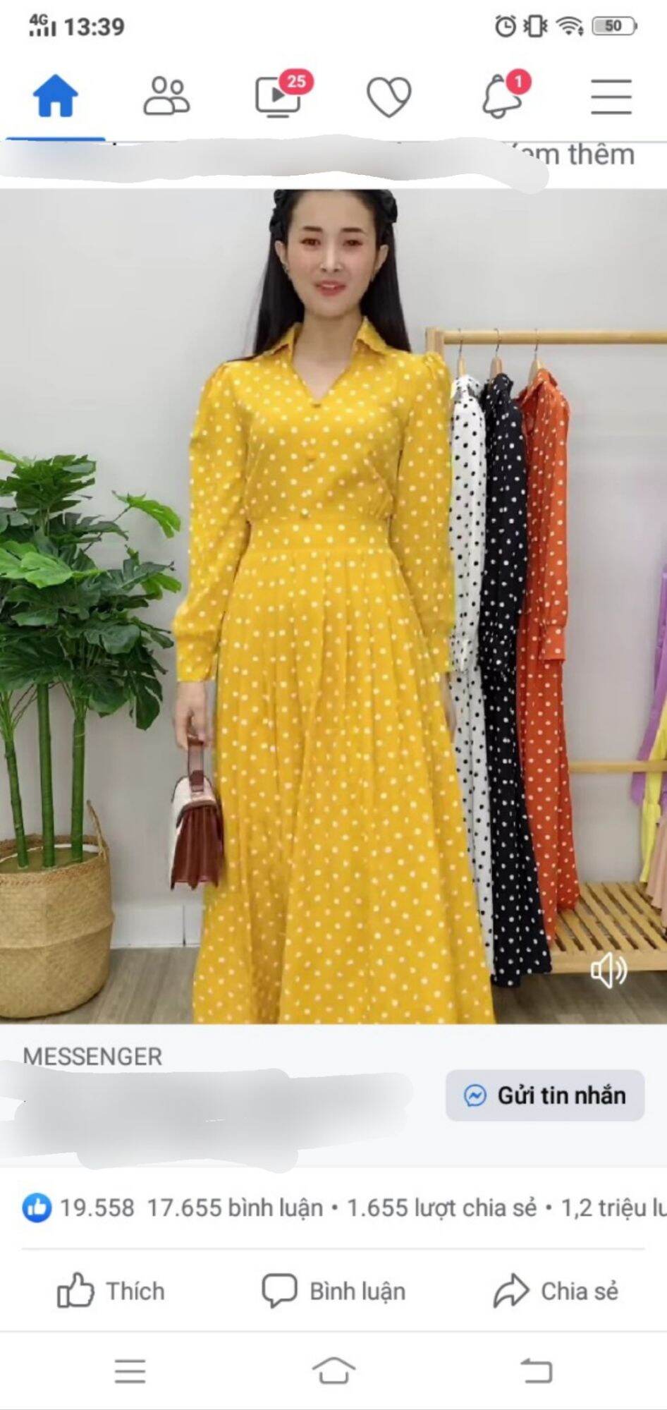 ĐẦM CHẤM BI DÁNG MAXI HỢP THỜI TRANG