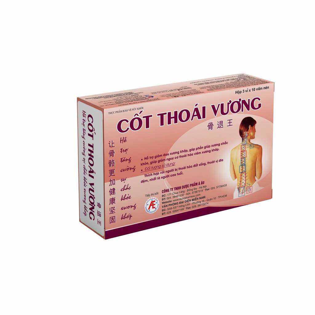 Cốt thoái vương - Hỗ trợ xương khớp, giảm thoái hóa, đau vai gáy từ thảo dược