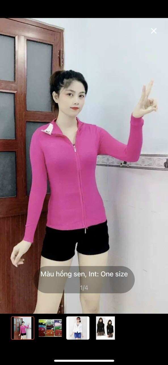 [HCM]Áo khoác len dây kéo tới cổ đẹp