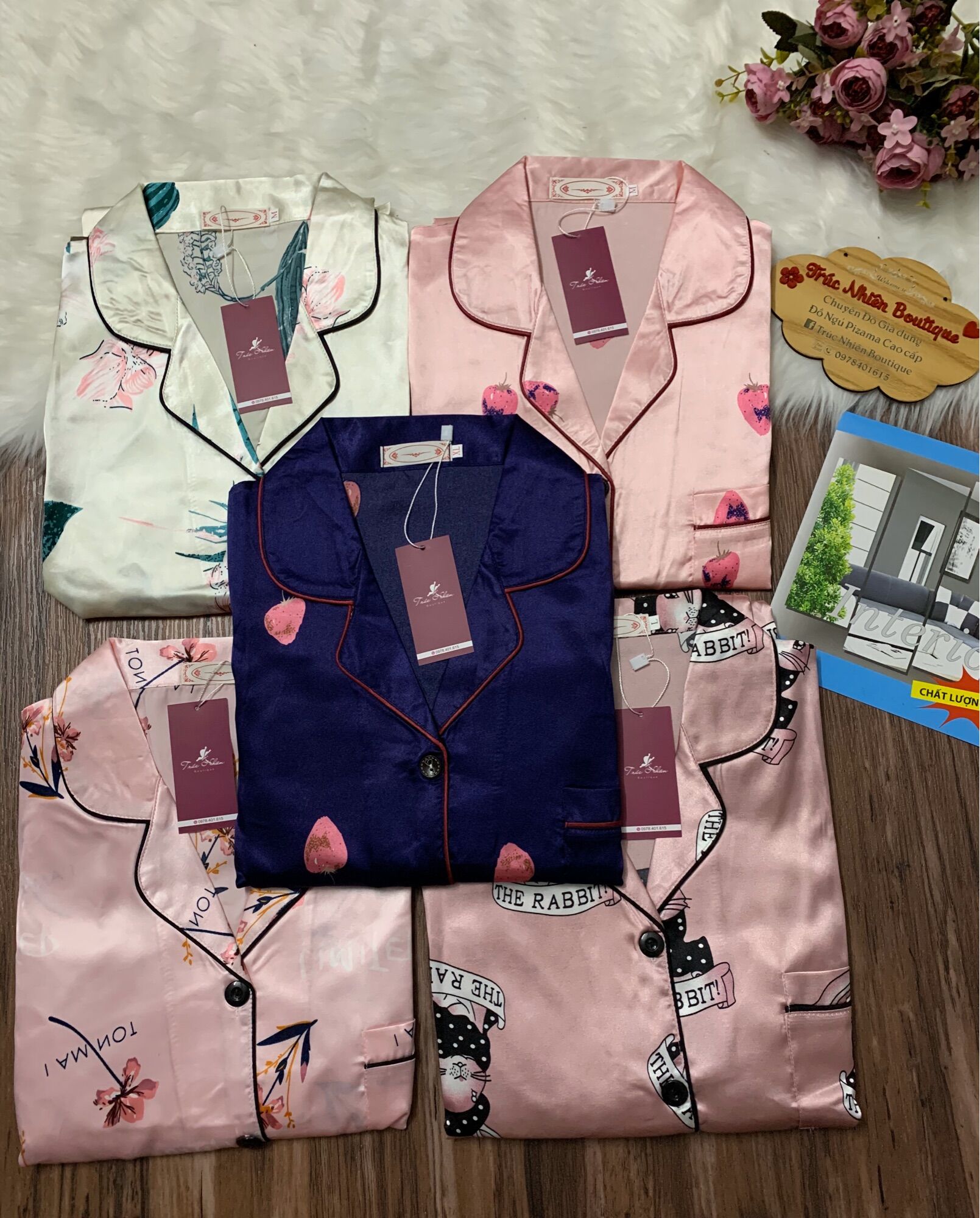 [HCM]SET BỘ  NGỦ PIZAMA LỤA - Y23
