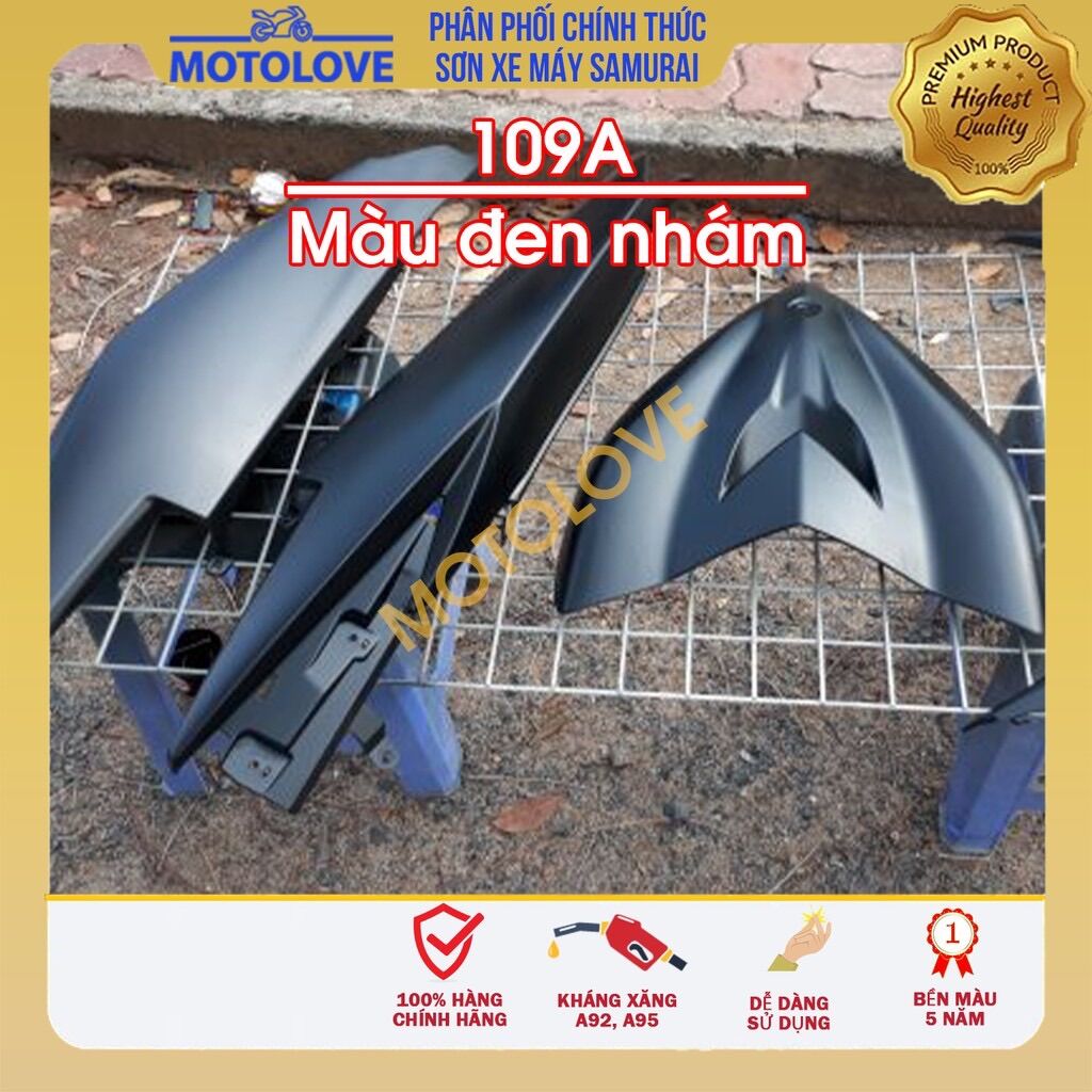 Sơn Samurai Cao Cấp Đen Nhám 109A
