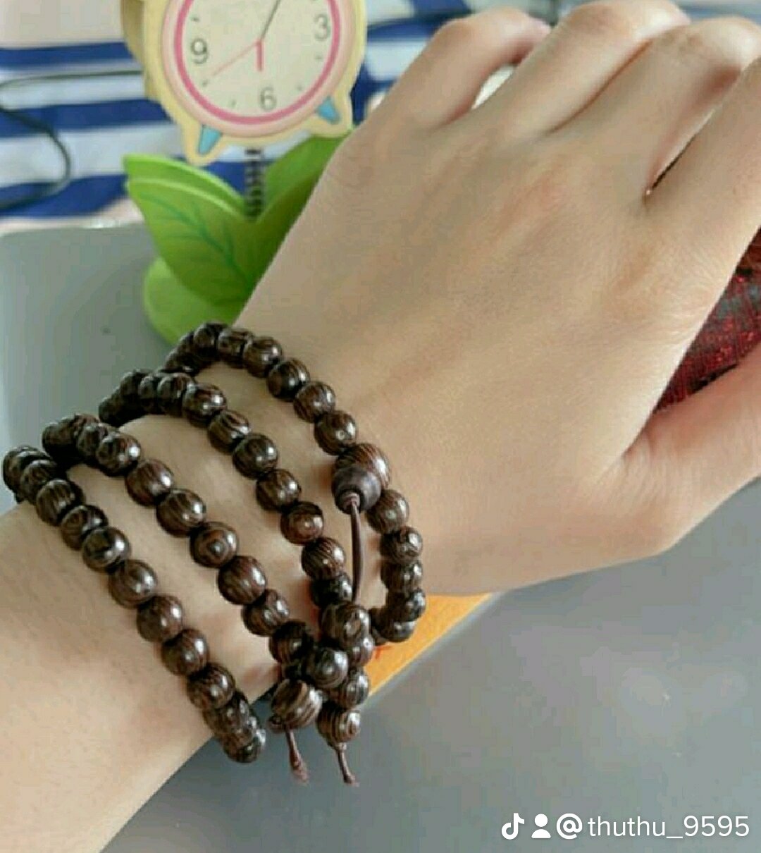 Chuỗi gỗ vân 108 hạt 6ly