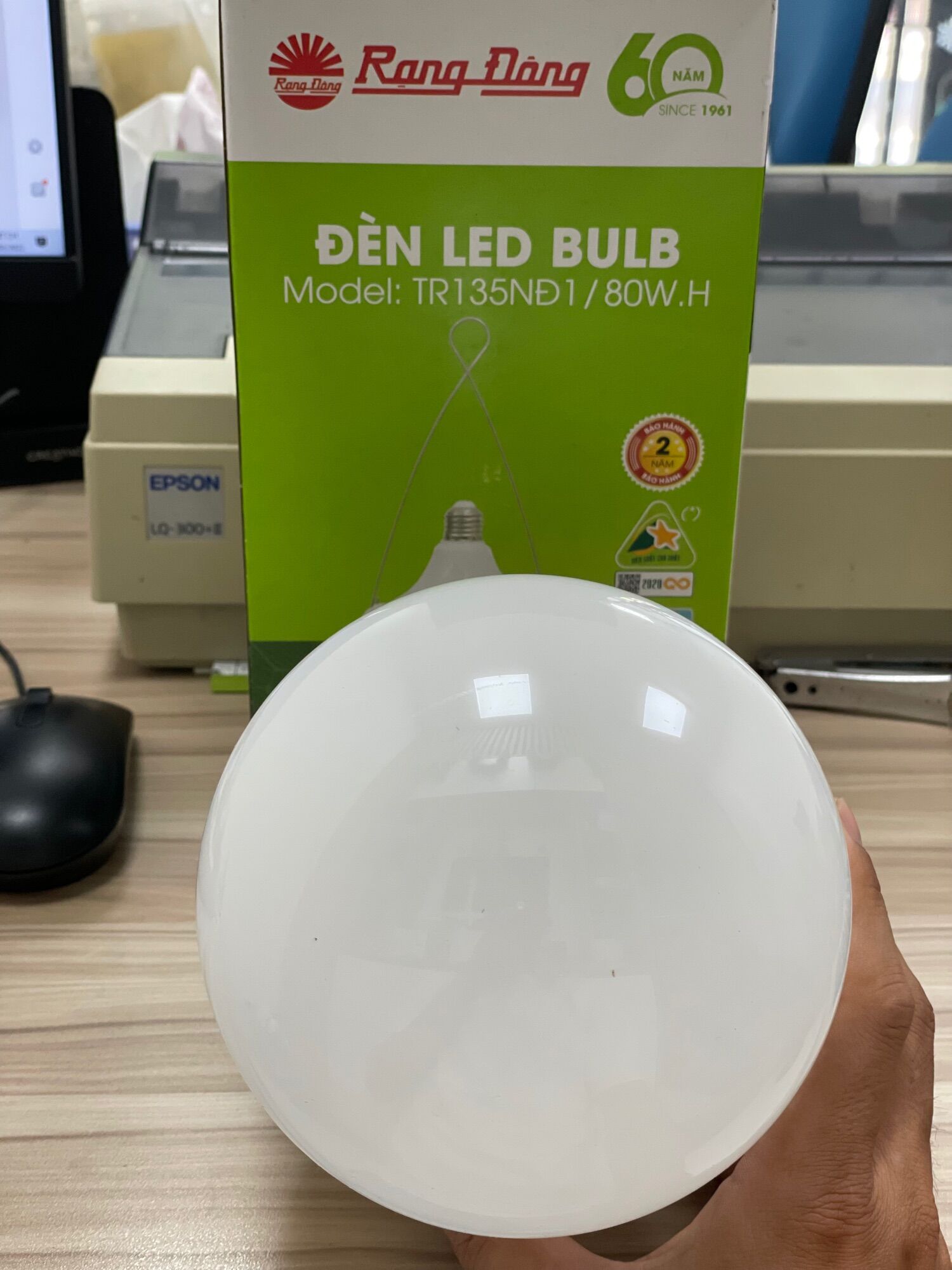 Đèn Led Trụ Rạng Đông 80w 6500k E27
