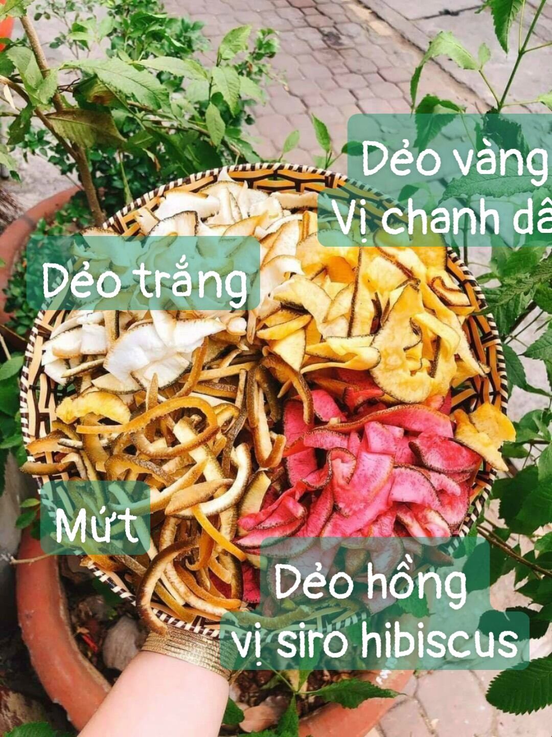 VỎ BƯỞI SẤY DẺO MIX VỊ 6 THƯƠNG