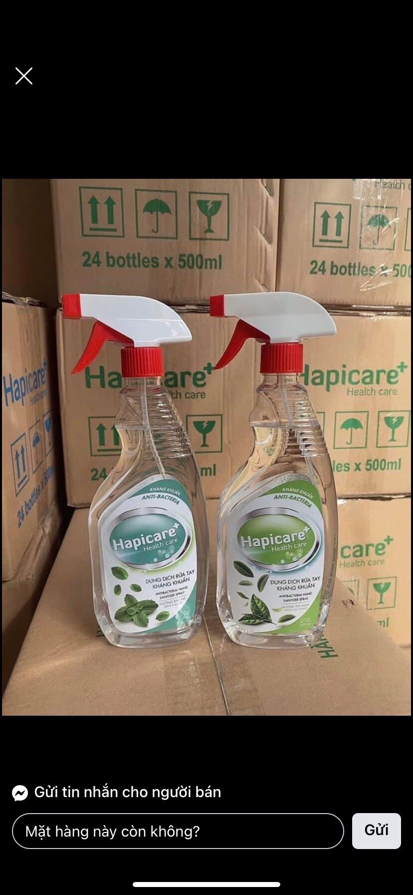 Dung Dịch Xịt Sát Khuẩn Hapicare