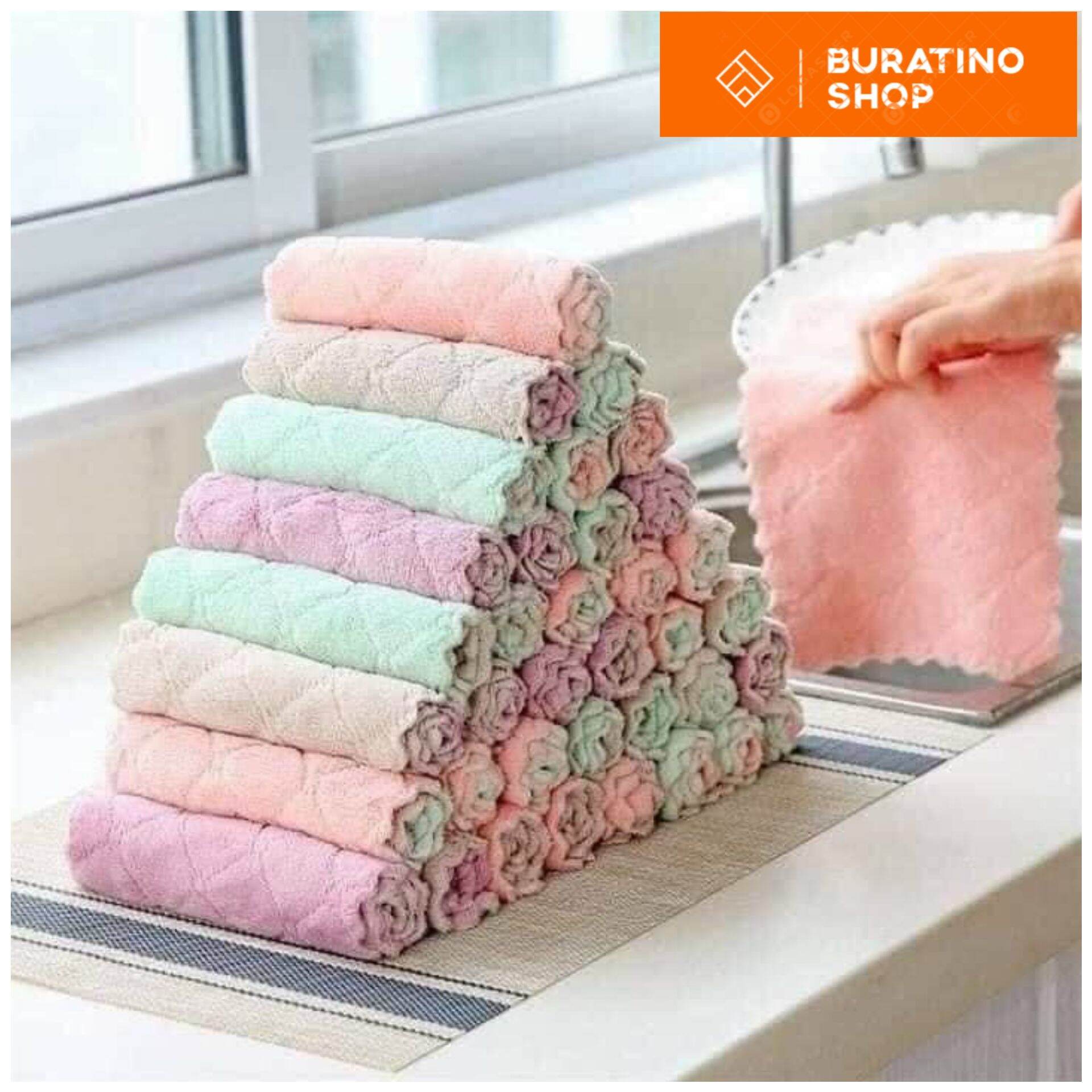 [HCM] Khăn lau nhà bếp đa năng (set 5 cái)
