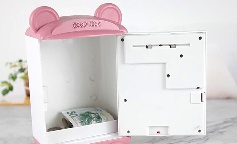 Két sắt mini dấu vân tay hình mèo