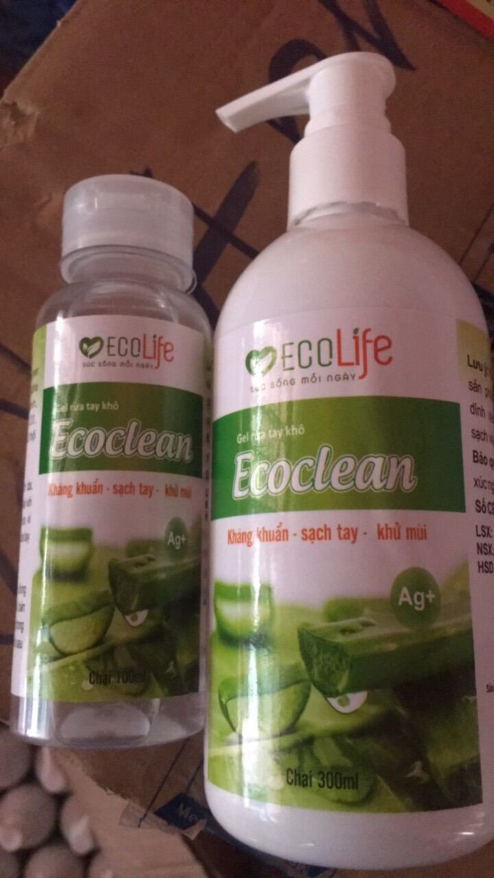 Gel rửa tay khô ecoclean ecolife 300ml