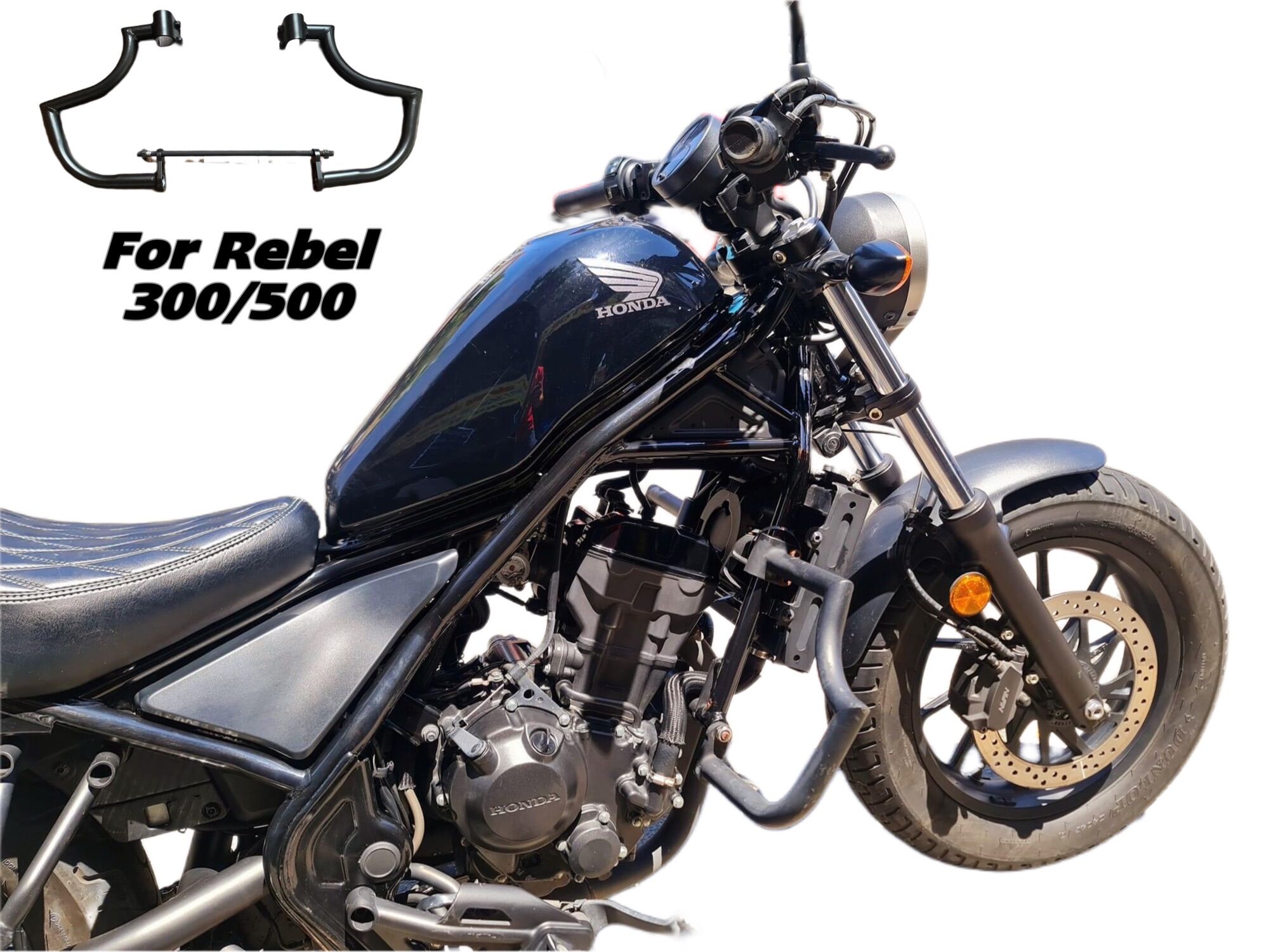Chống đổ khung honda rebell300-500 tự lắp đặt tại nhà