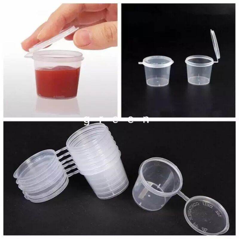 Set 10 hũ nhựa hộp nhựa liền nắp đựng slime hũ sốt hộp sốt phụ kiện