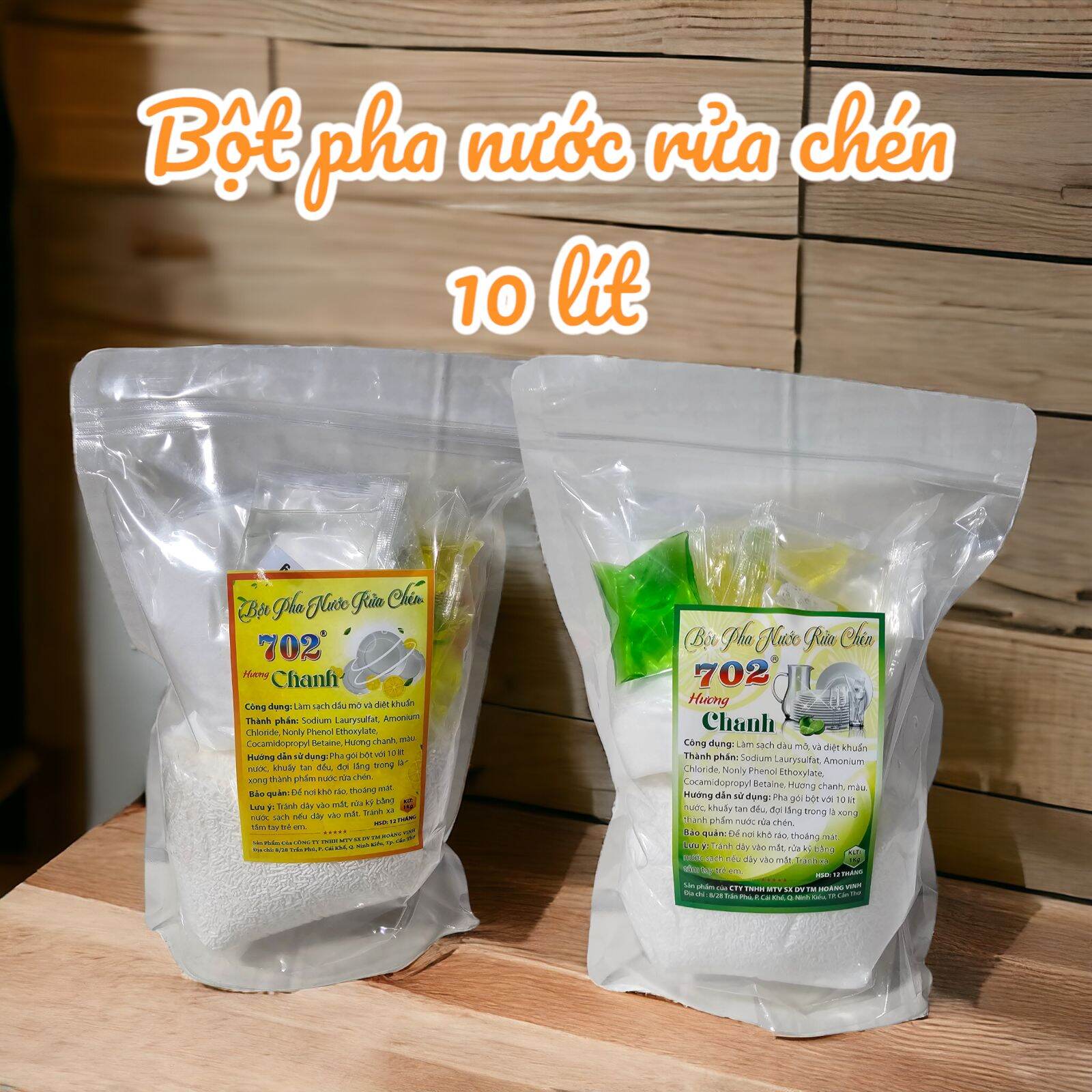 Set Bột Pha Nước Rửa Chén 10 lít