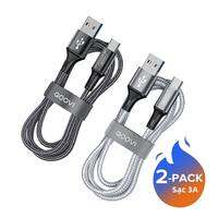 Qoovi 3.1A USB Loại C cáp nhanh chóng sạc cho Xiaomi mi12 11 Samsung Huawei điện thoại di động sạc nhanh dây dây