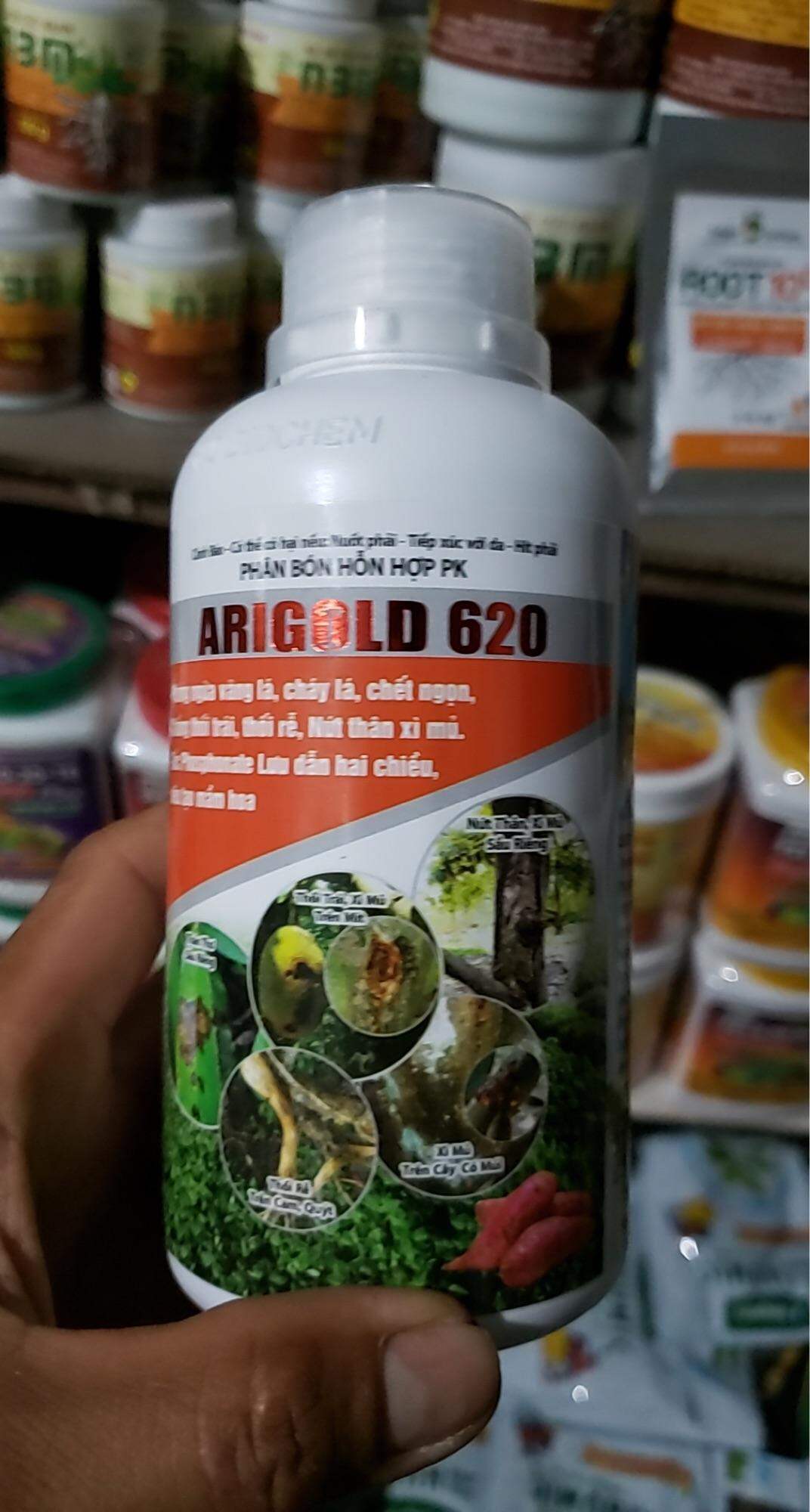 Arigold 620 chai 500ml, ngăn ngừa vàng lá, cháy lá chết ngọn,...