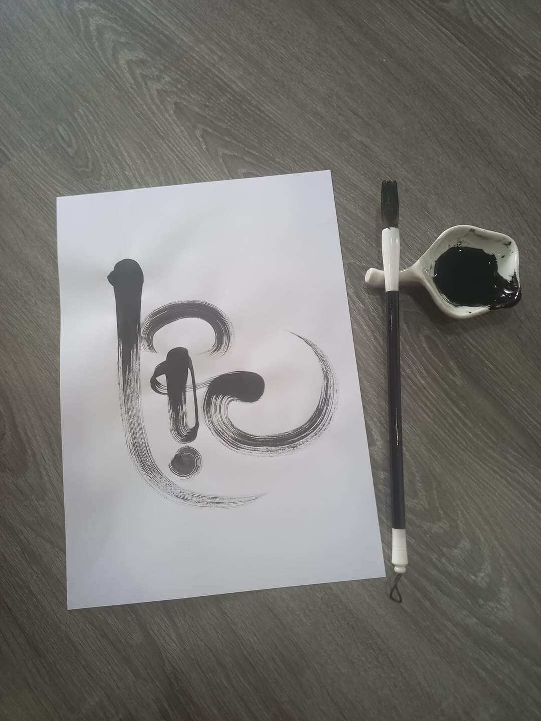 Bút viết Thư pháp ĐẦU BẸP cở trung