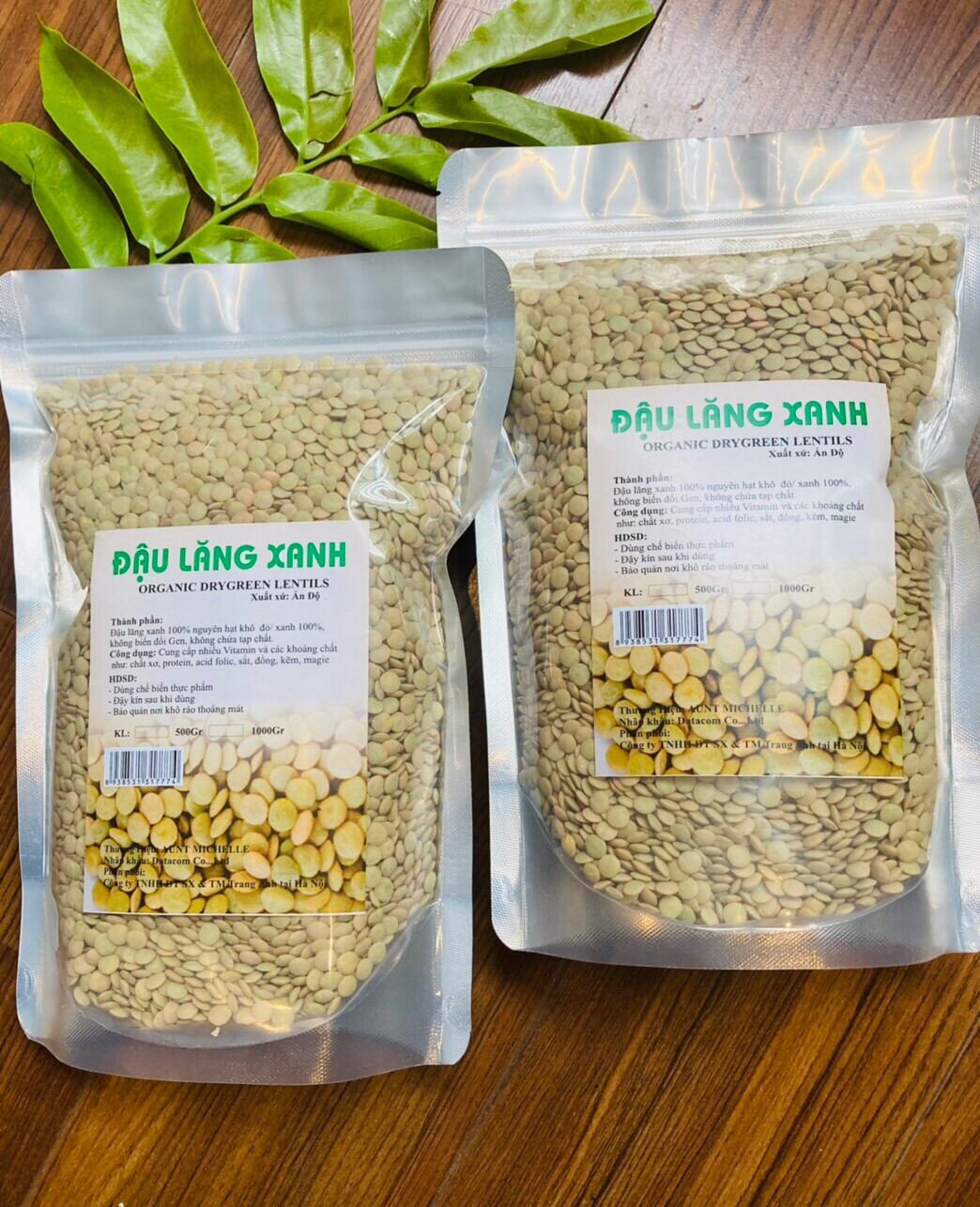 1kg đậu Lăng xanh hữu cơ Canada