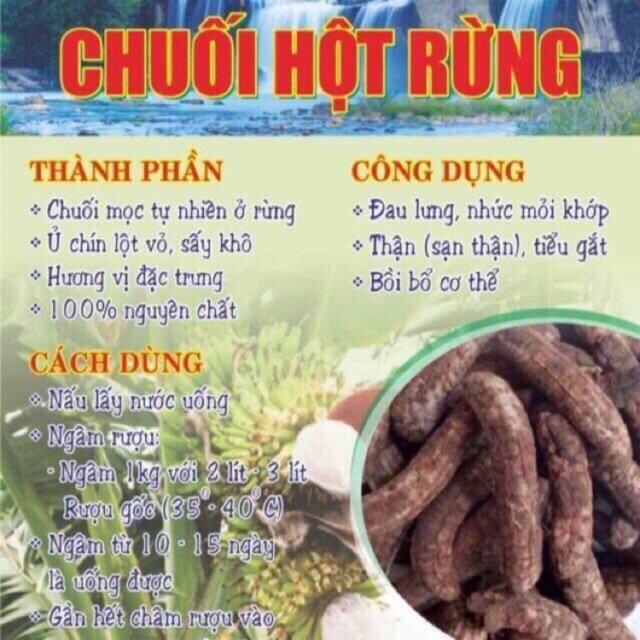Set 2kg chuối hột rừng