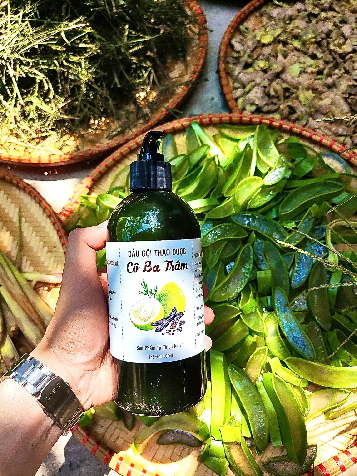 Dầu gội Bồ Kết Thảo Dược Cô Ba Trâm