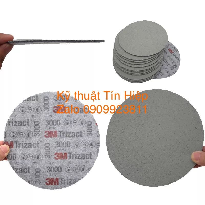 Giấy nhám đĩa đánh bóng siêu mịn 3m trizact foam disc p3000 1 tờ - ảnh sản phẩm 8
