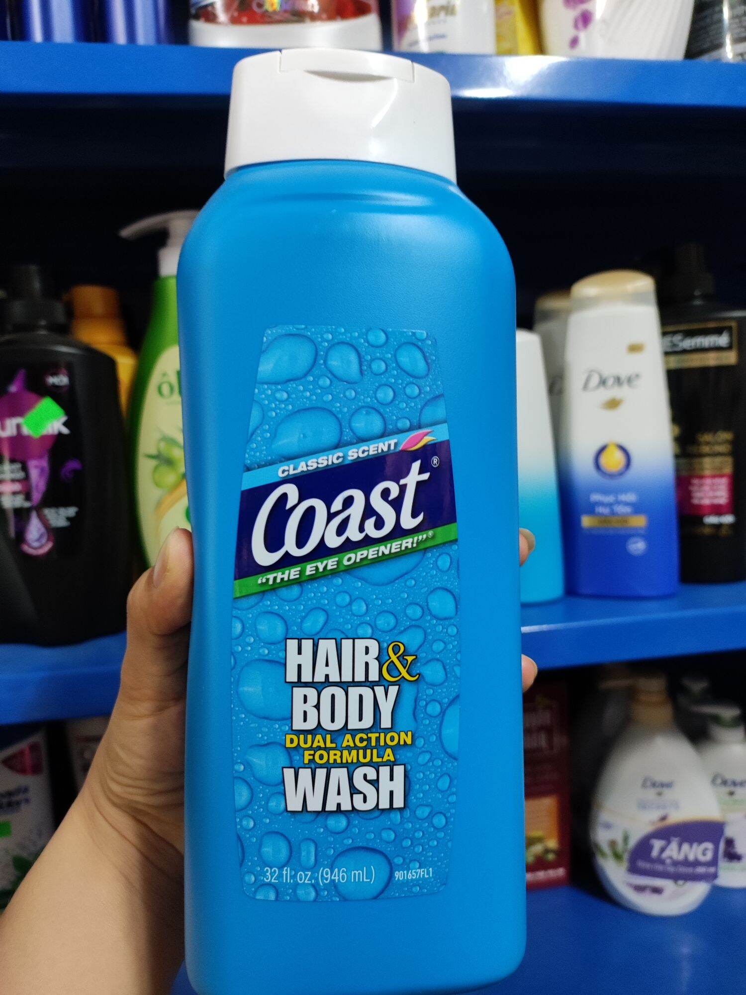 Sữa tắm gội 2 in 1 coast mỹ 946ml