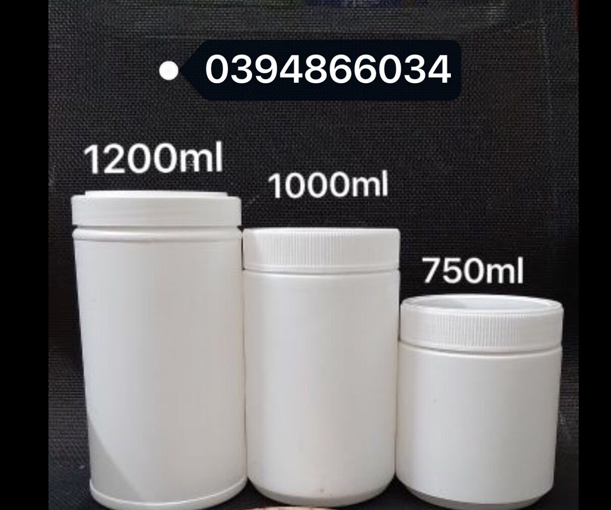 Hũ nhựa trắng đục hdpe chọn size