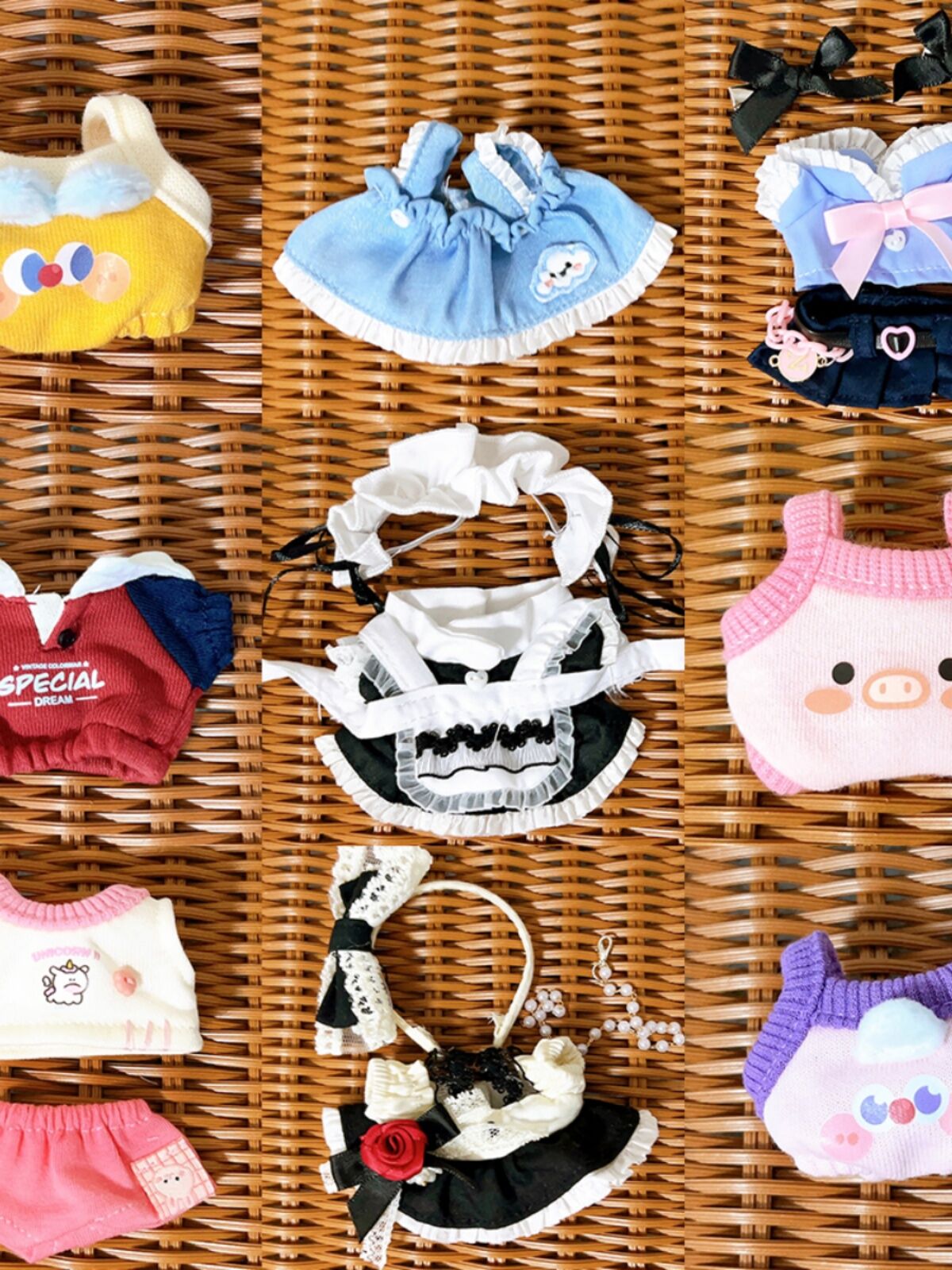 Đồ Chơi Búp Bê Dễ Thương Đồ Mặc Cho Búp Bê Bằng Cotton Đồ Chơi Thay Đổi Cho Búp Bê Thiếu Răng Đồ Chơ
