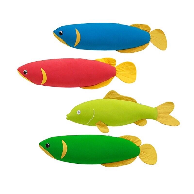 Gối ôm cá cảnh 74x14cm Homtex, gối hình thú, gối ôm trẻ em
