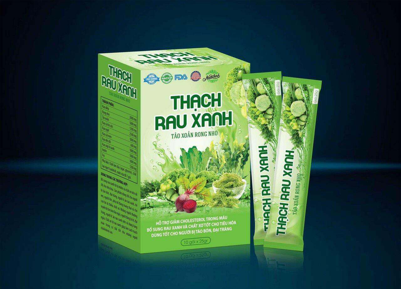 Thạch rau xanh hữu cơ combo 5 hộp
