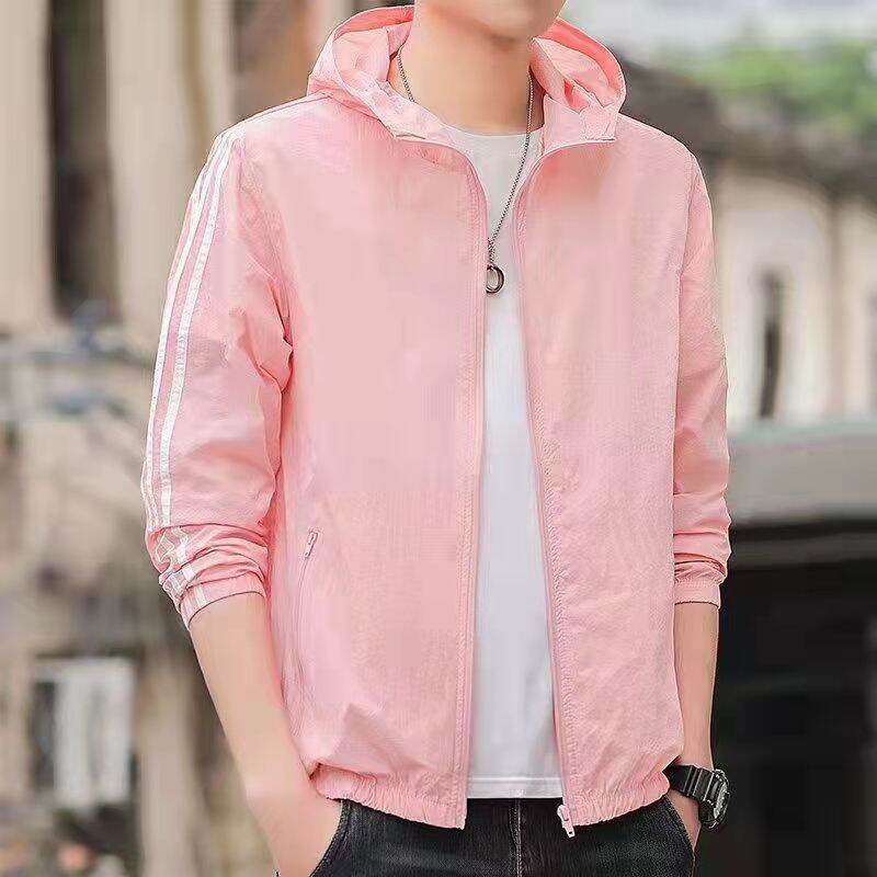 Áo Jacket Mùa Xuân Hè Áo Khoác Mỏng Áo Chống Nắng Vải Viscose Mùa Hè Cho Nam Quần Áo Câu Cá Che Nắng Ngoài Trời Trào Lưu Thoáng Khí Áo Khoác