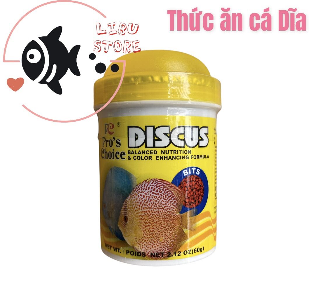 Thức ăn cho cá dĩa discus - hủ 60gram
