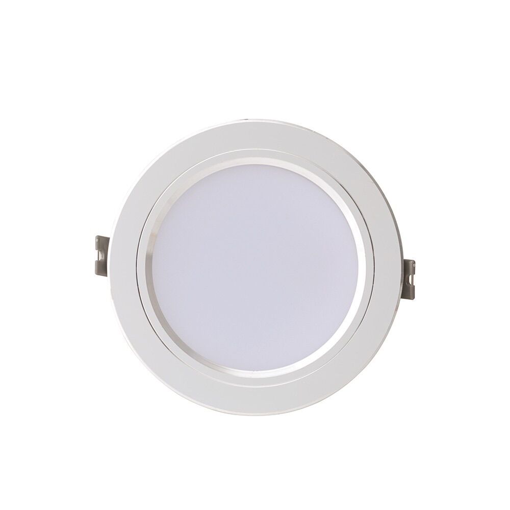 Đèn âm trần rạng đông 3 chế độ màu 9w pt05 viền vàng/bạc