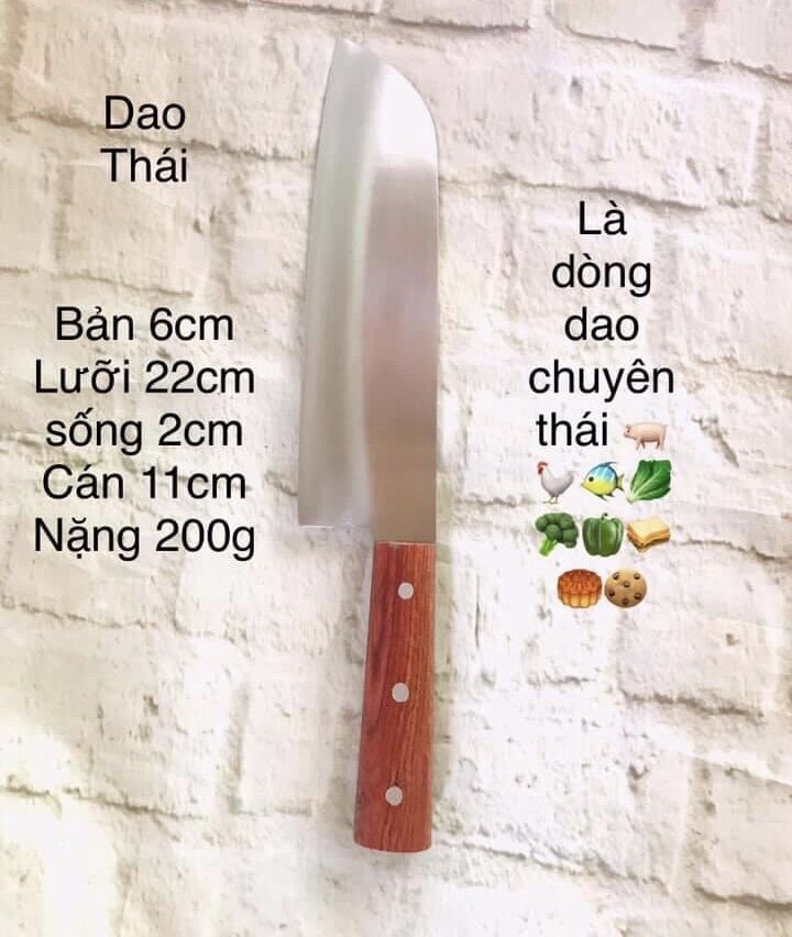 Dao chuyên thái kiểu Nhật thép trắng không rỉ