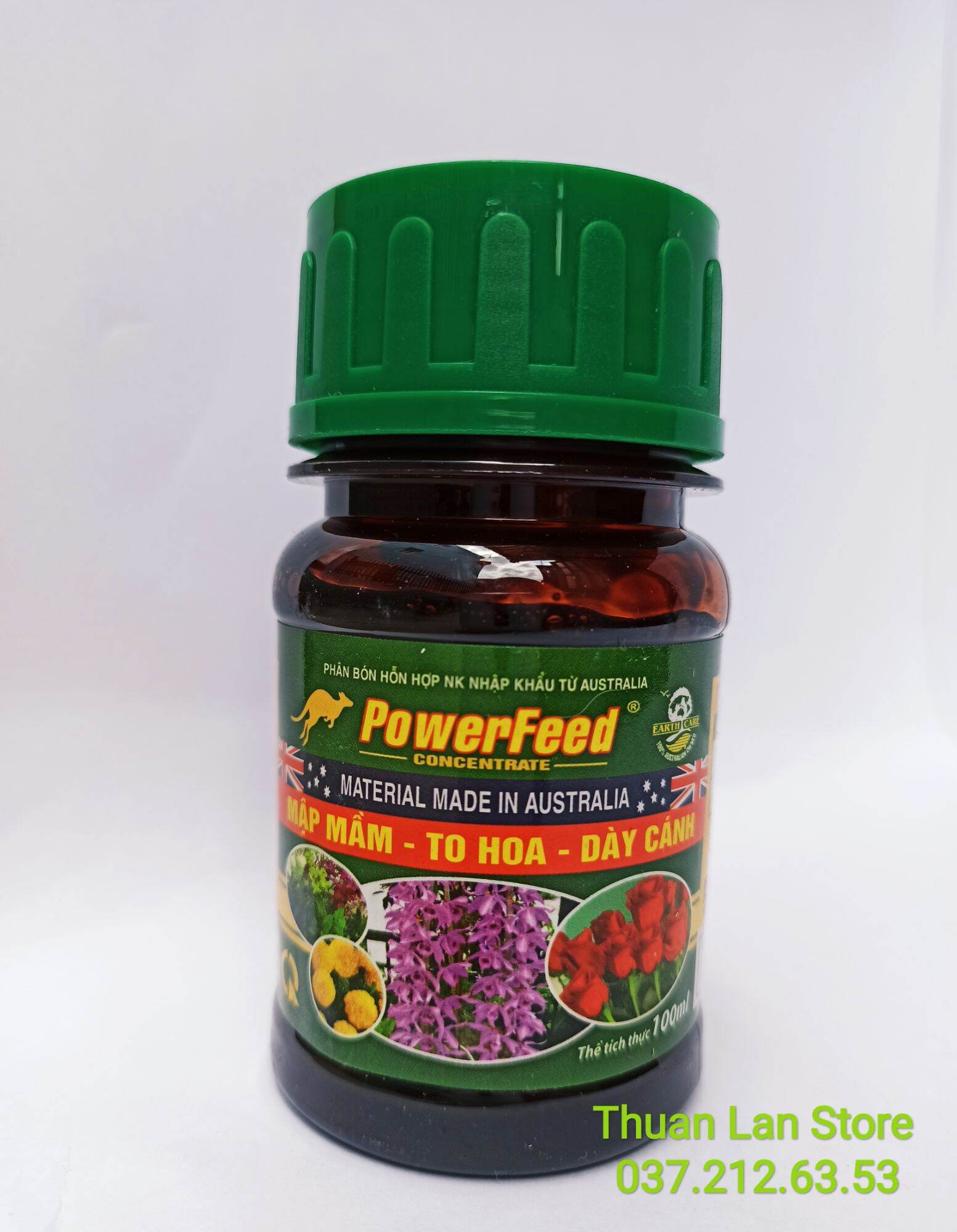 Phân cá powerfeed từ úc - mập mầm, to hoa, dày cánh lọ 100ml