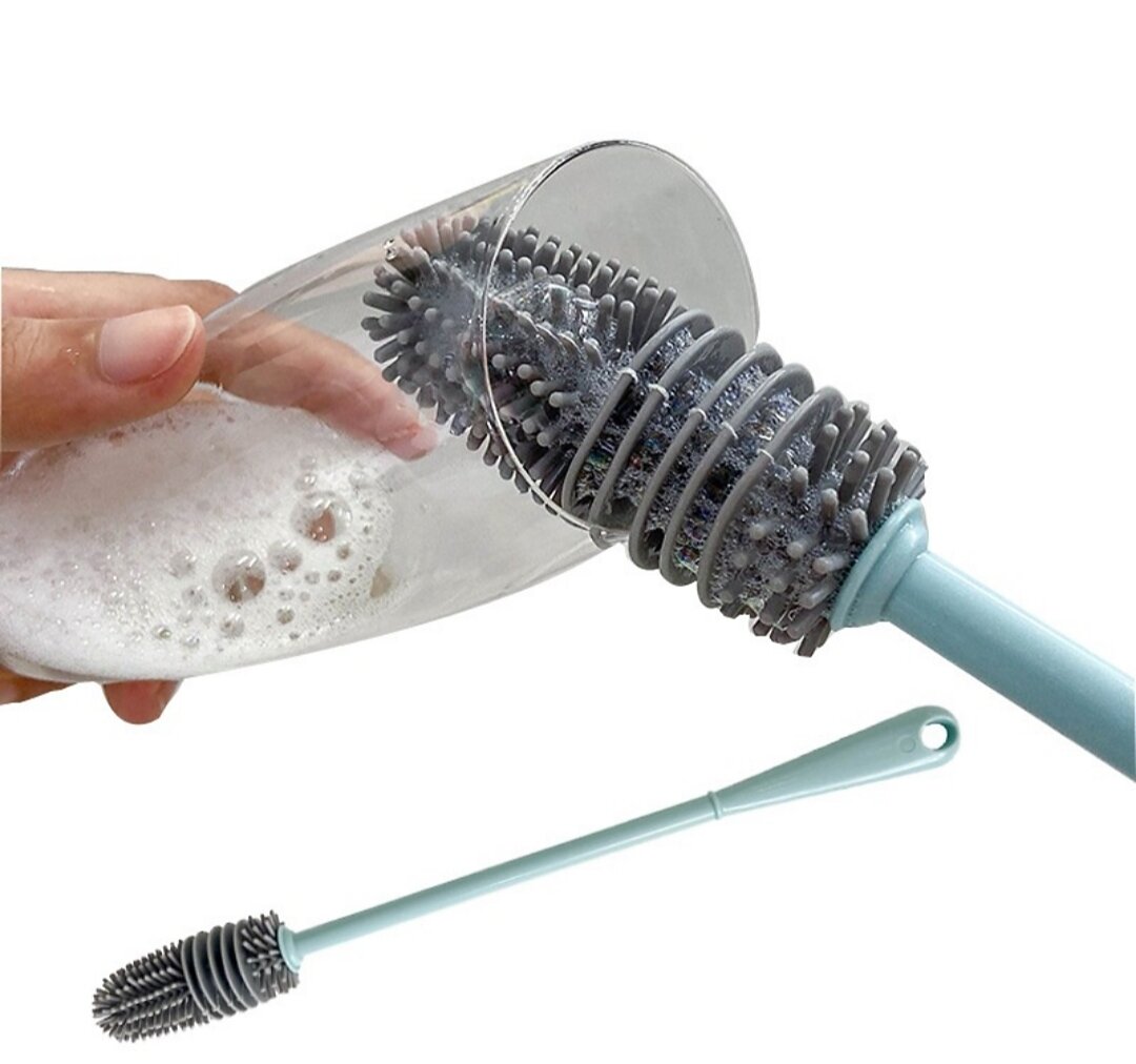 Cây rửa ly cốc đa năng, cọ bình sữa, cây rửa ly silicon