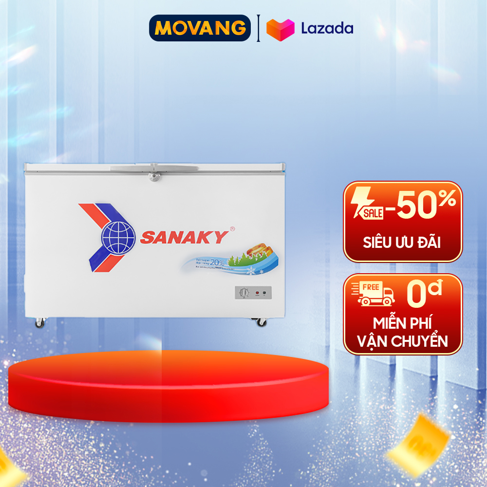 [GIAO TẠI HCM][HCM][Trả góp 0%]Tủ đông Sanaky 305 lít VH-4099A1 - Làm đông nhanh nhưng vẫn tiết kiệm