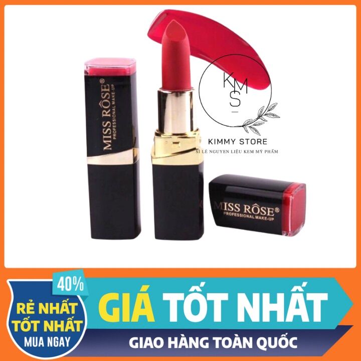 Son miss rose 3d lì mềm mịn kèm son dưỡng