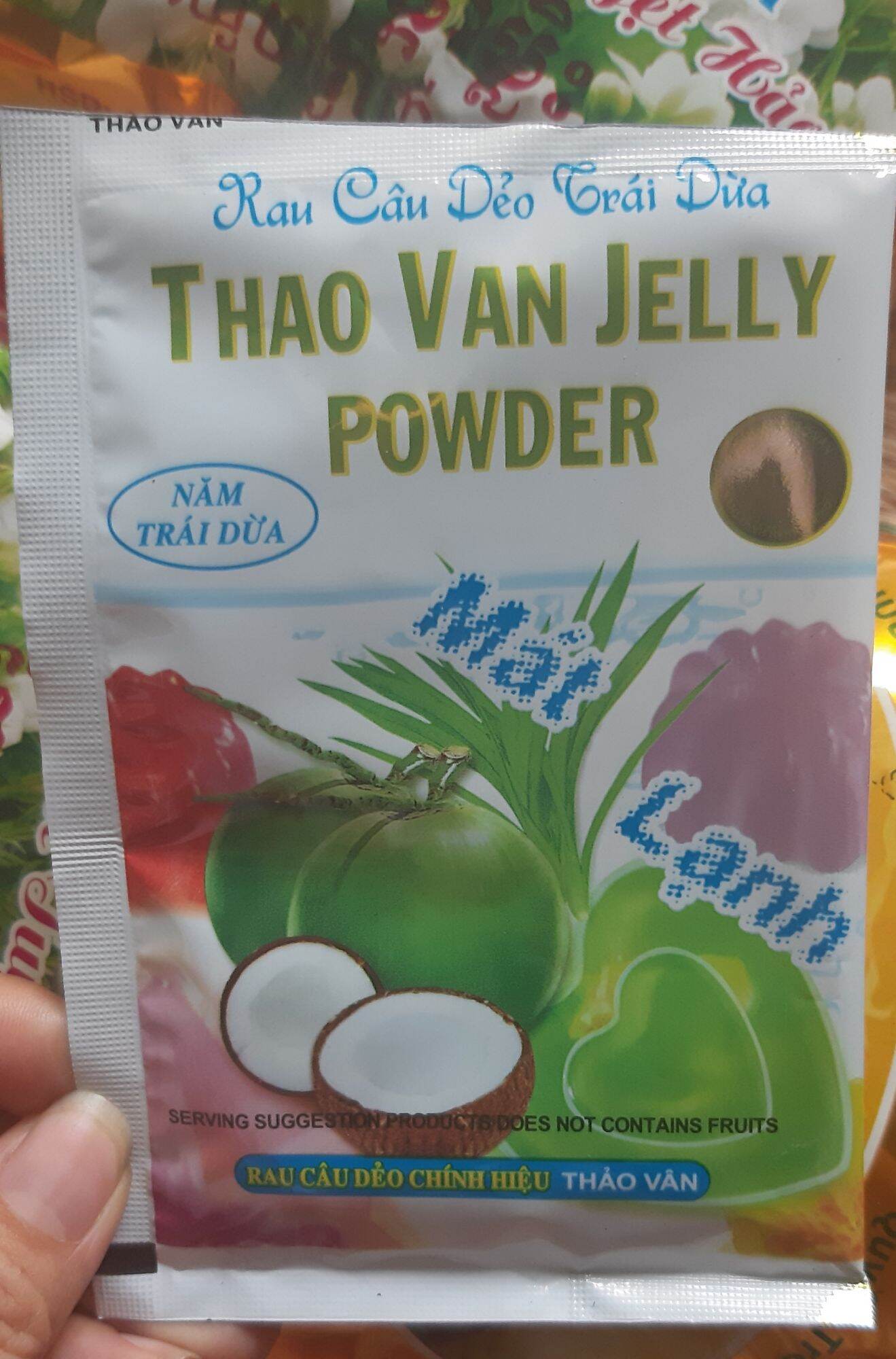 1 gói rau câu dẻo trái dừa thảo vân