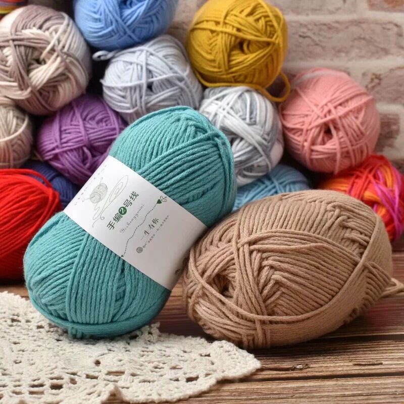 (100gr) - LEN YAOH WOOL 3MM - LEN SỢI THỰC VẬT MỀM MỊN - THÍCH HỢP ĐAN KHĂN