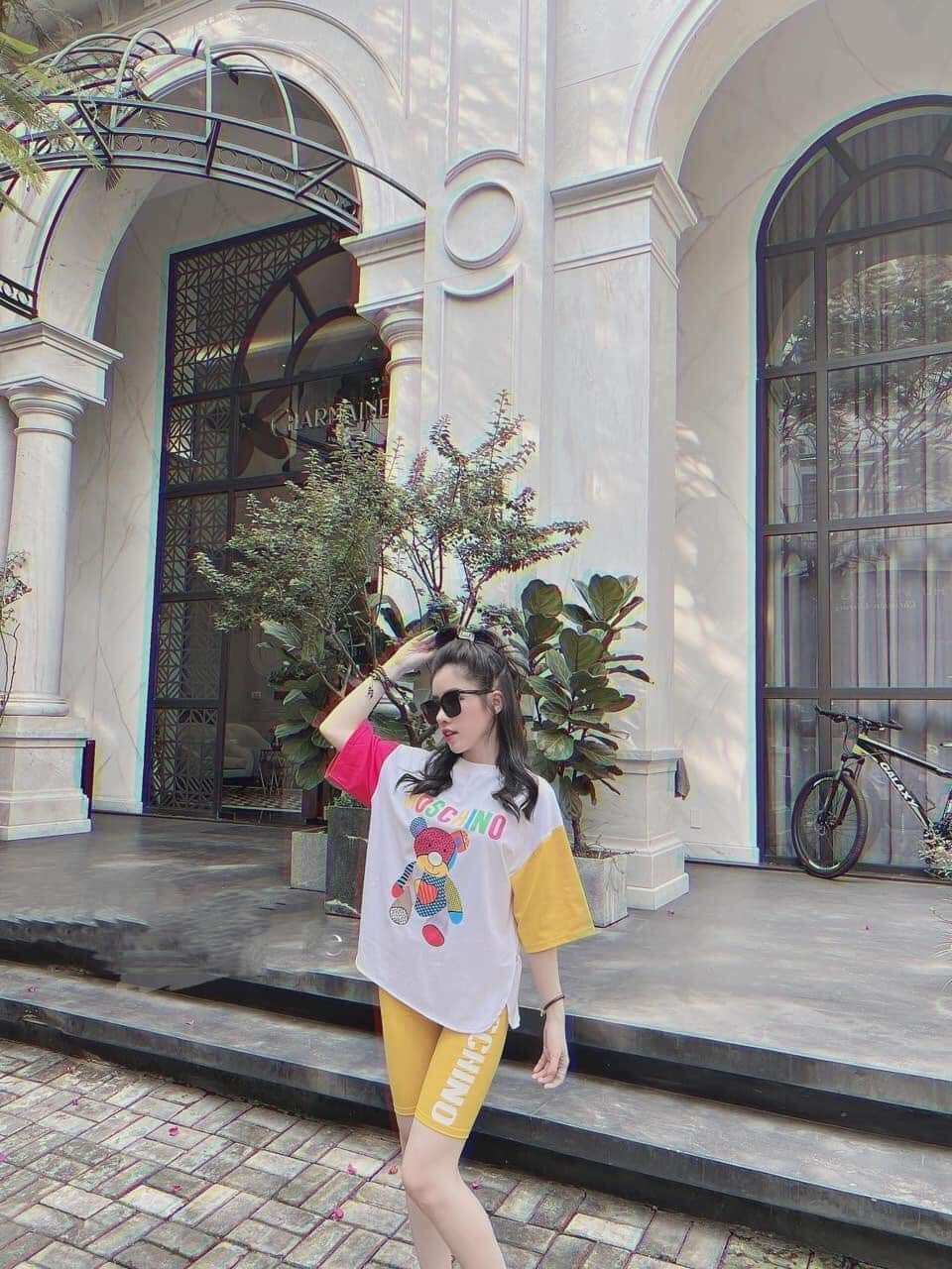 Set ngố phối vạt bầu quần borip