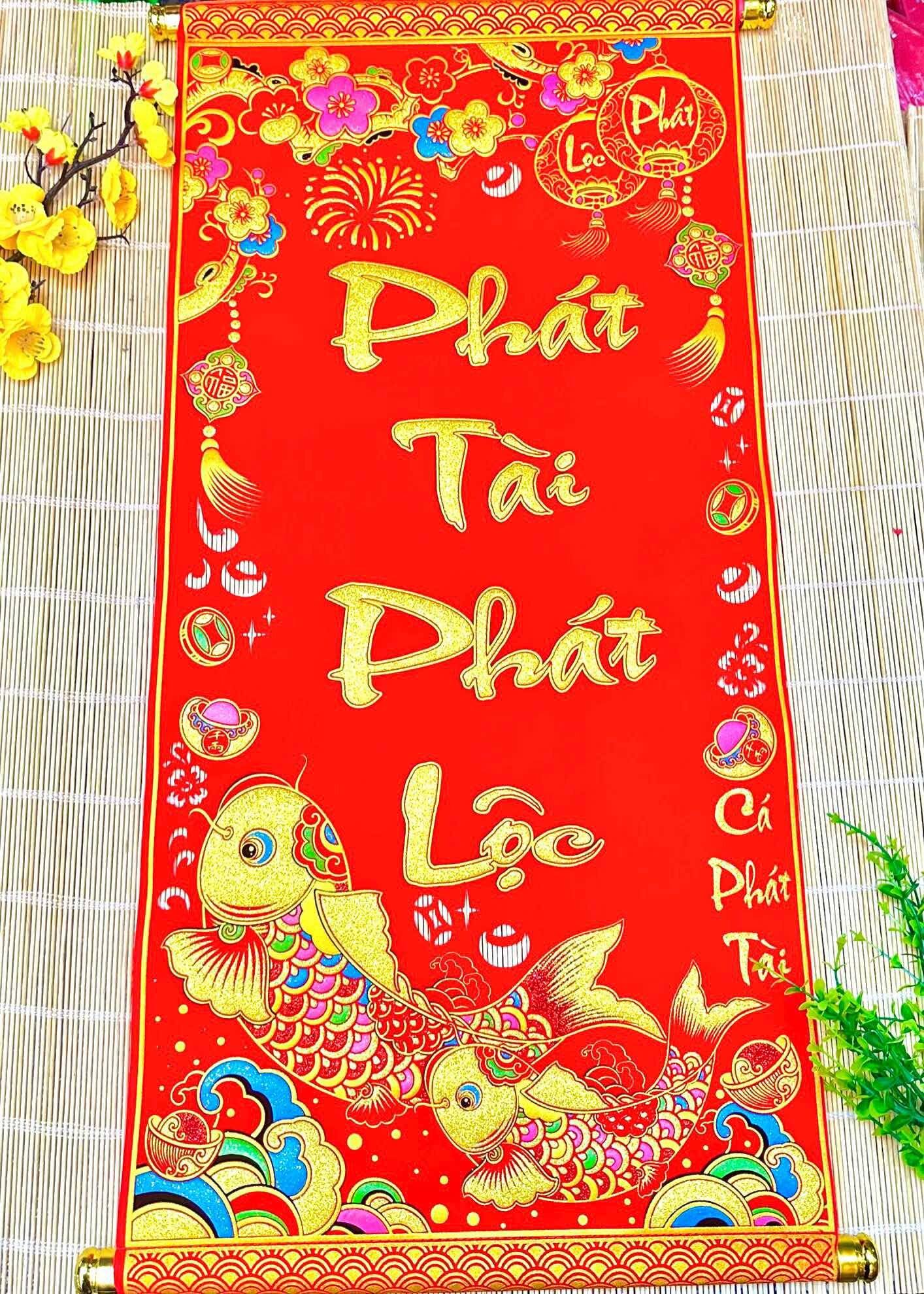 Liễn treo khánh treo câu đối đỏ khai trương trang trí lễ Tết