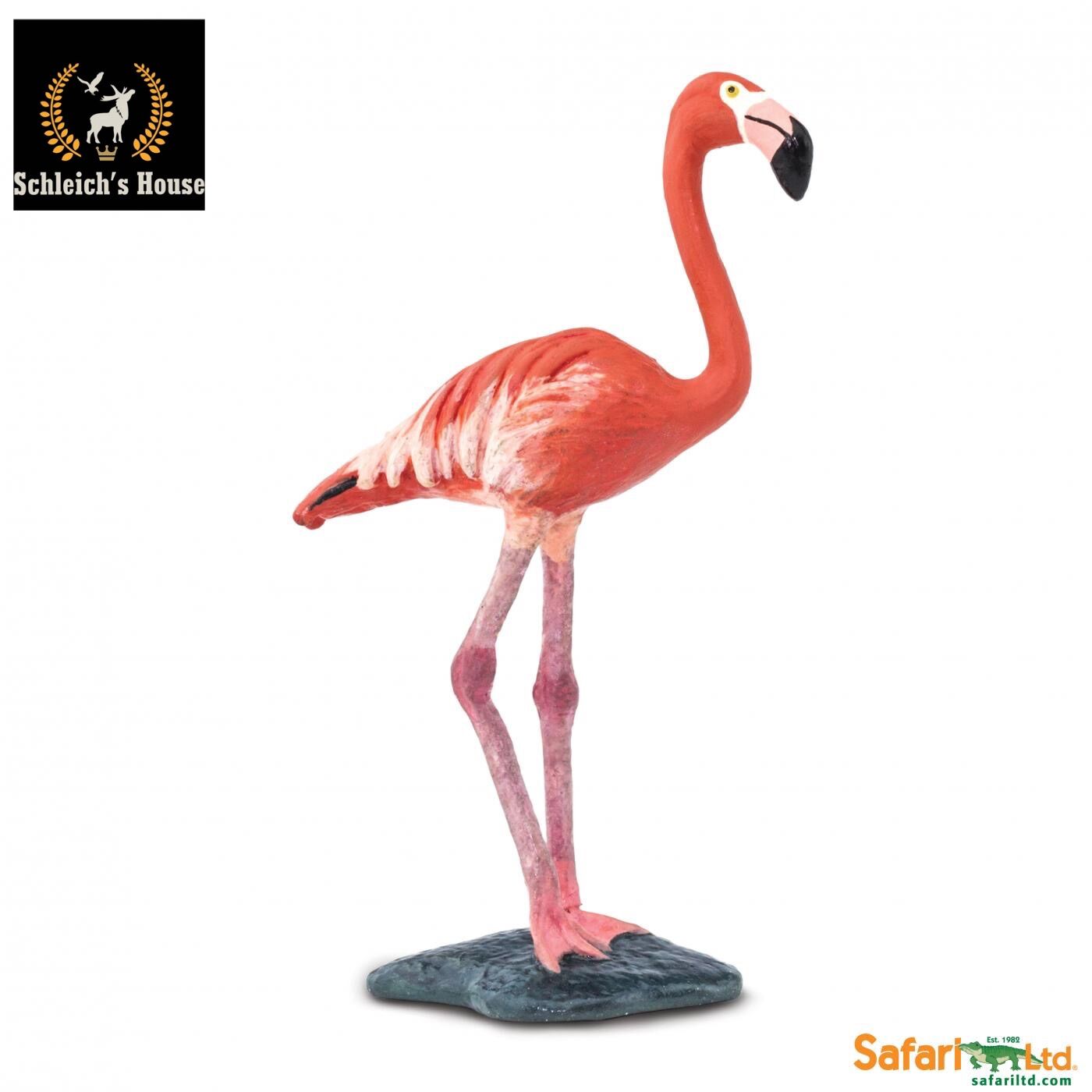 Mô hình động vật , đồ chơi con vật Safari Ltd chính hãng chim hồng hạc 100262 - Schleich House