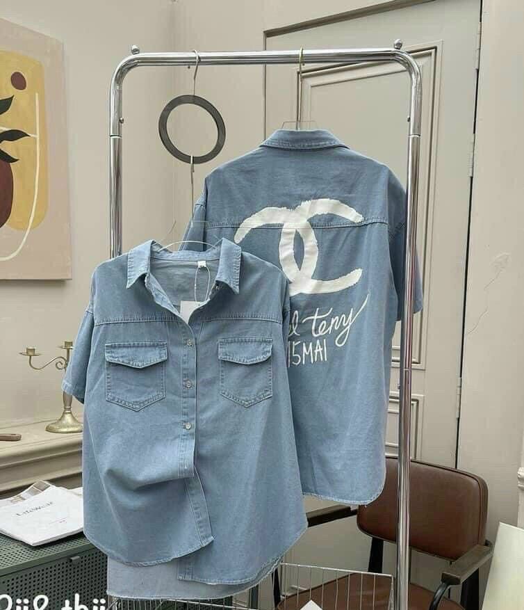 Sét somi jean kèm quần ngố td