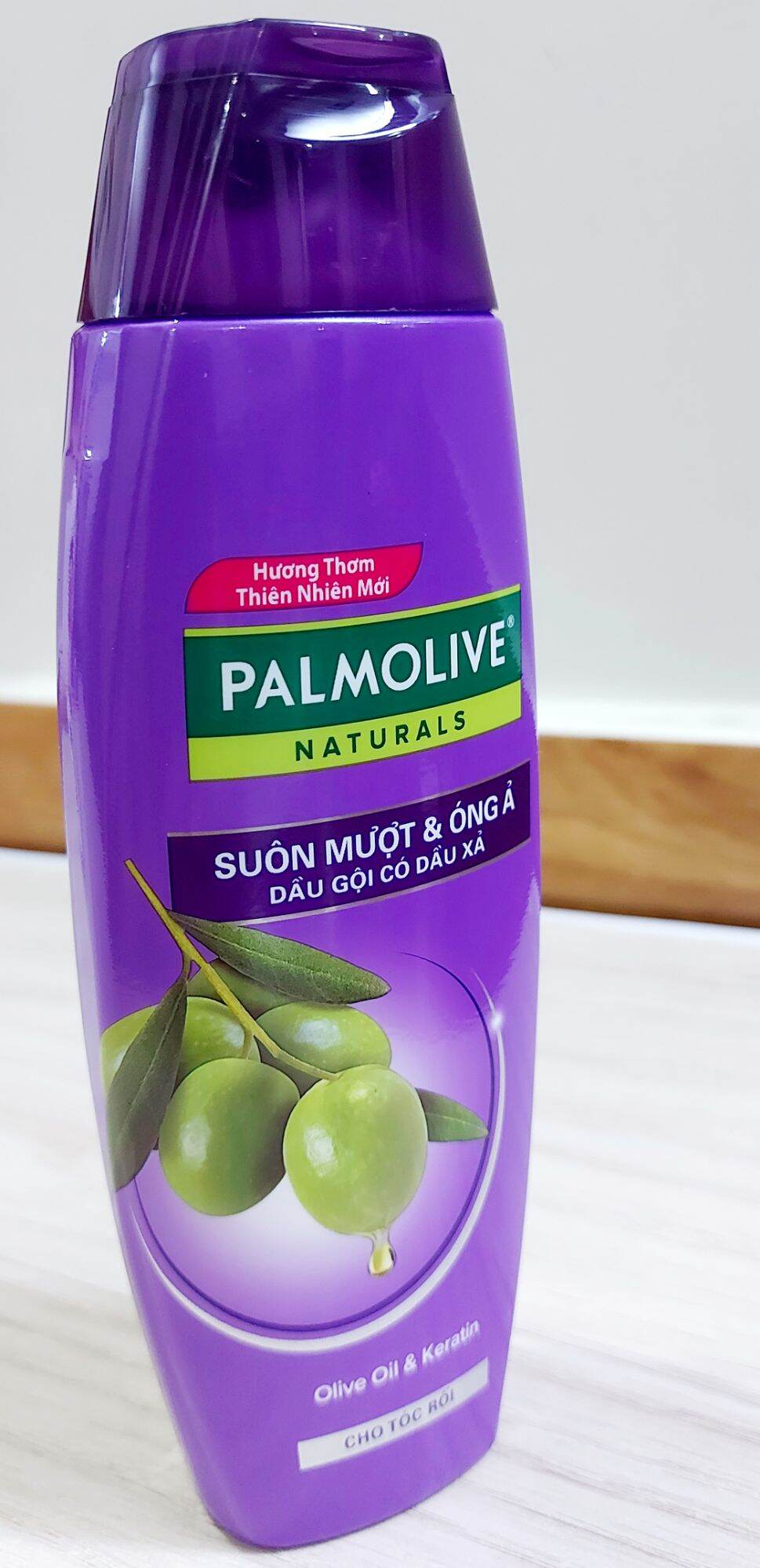 Dàu gội Palmolive tím 180ml Olive Oil & Keratin
