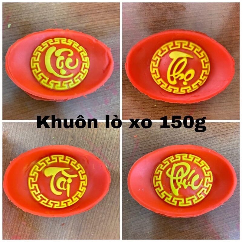 Khuôn thỏi vàng lò xo 150g size to