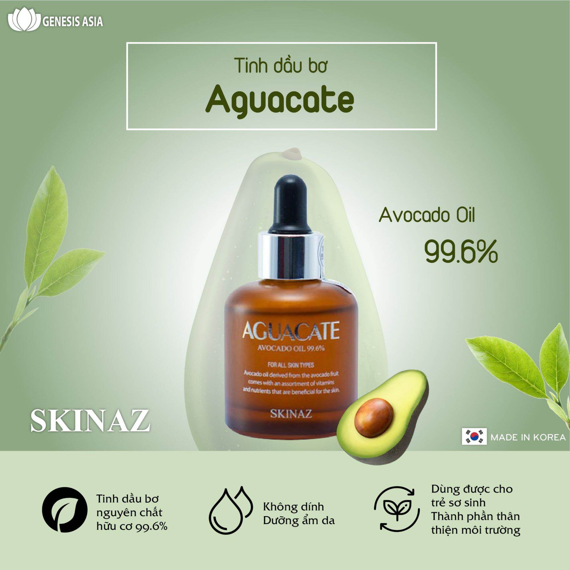 Tinh chất Bơ Skinaz+ Quà tặng