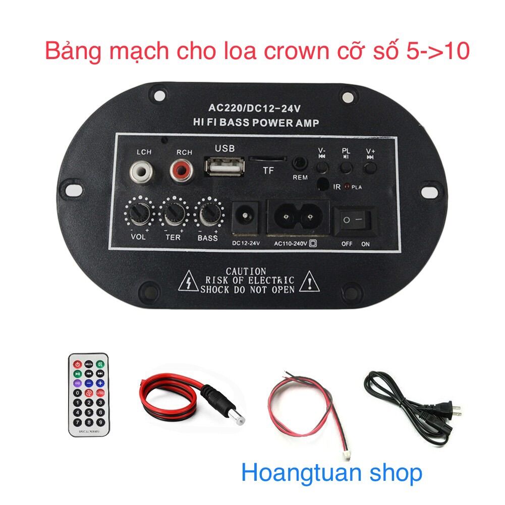 Mạch loa crown 5 6 7 8 có bluetooth
