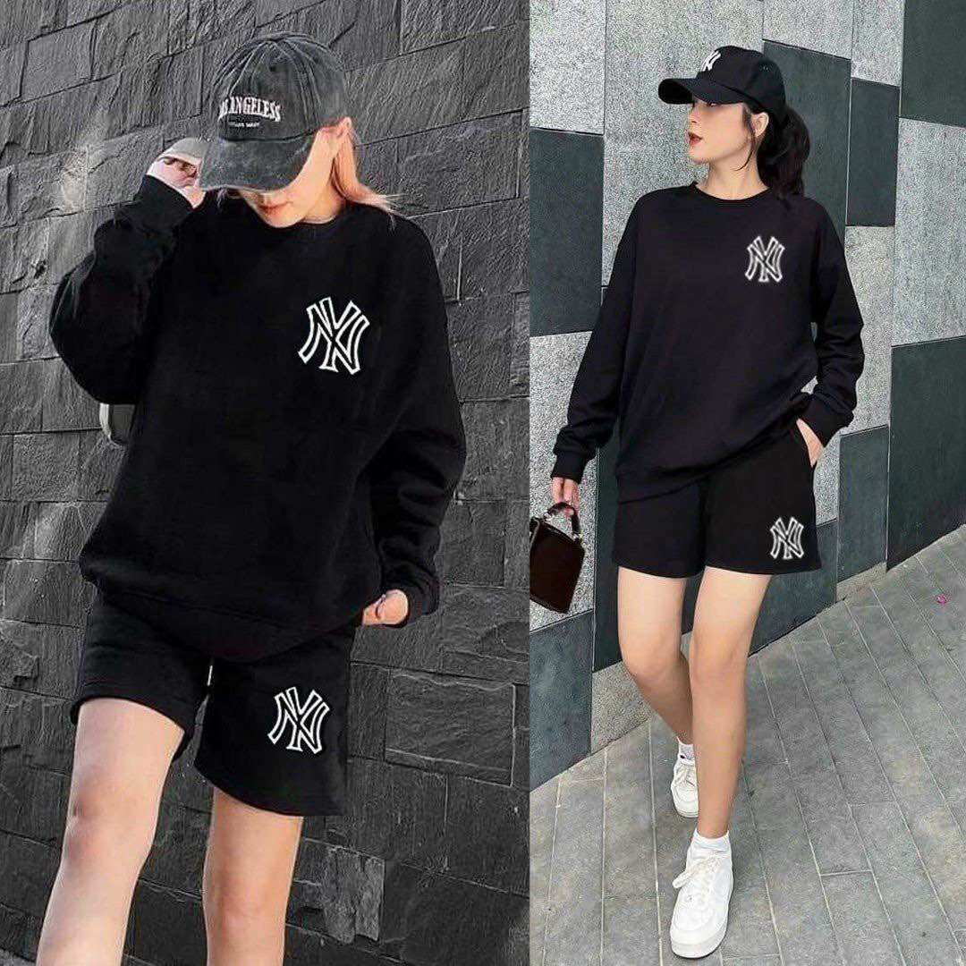 Sét bộ áo tay dài thun cotton thêu cao cấp