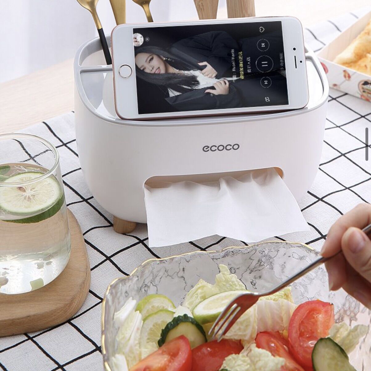 Hộp đựng giấy ăn, hộp đựng khăn giấy đa năng Ecoco - Ecoco 2009