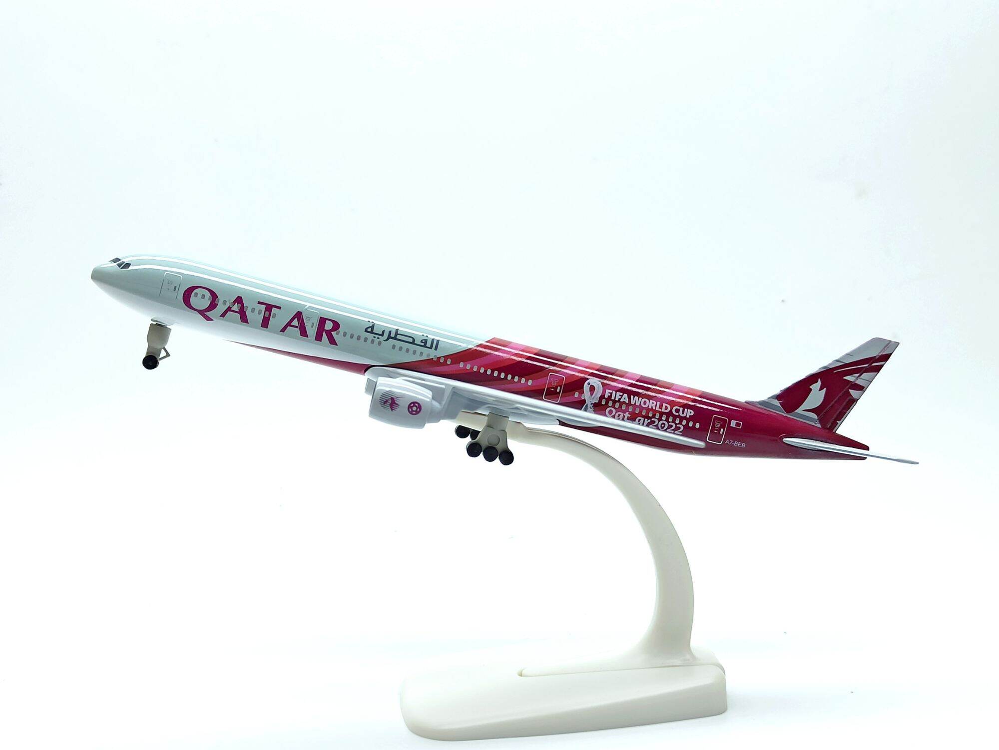 Mô hình máy bay Qatar Airways 20cm chất liệu kim loại bền đẹp