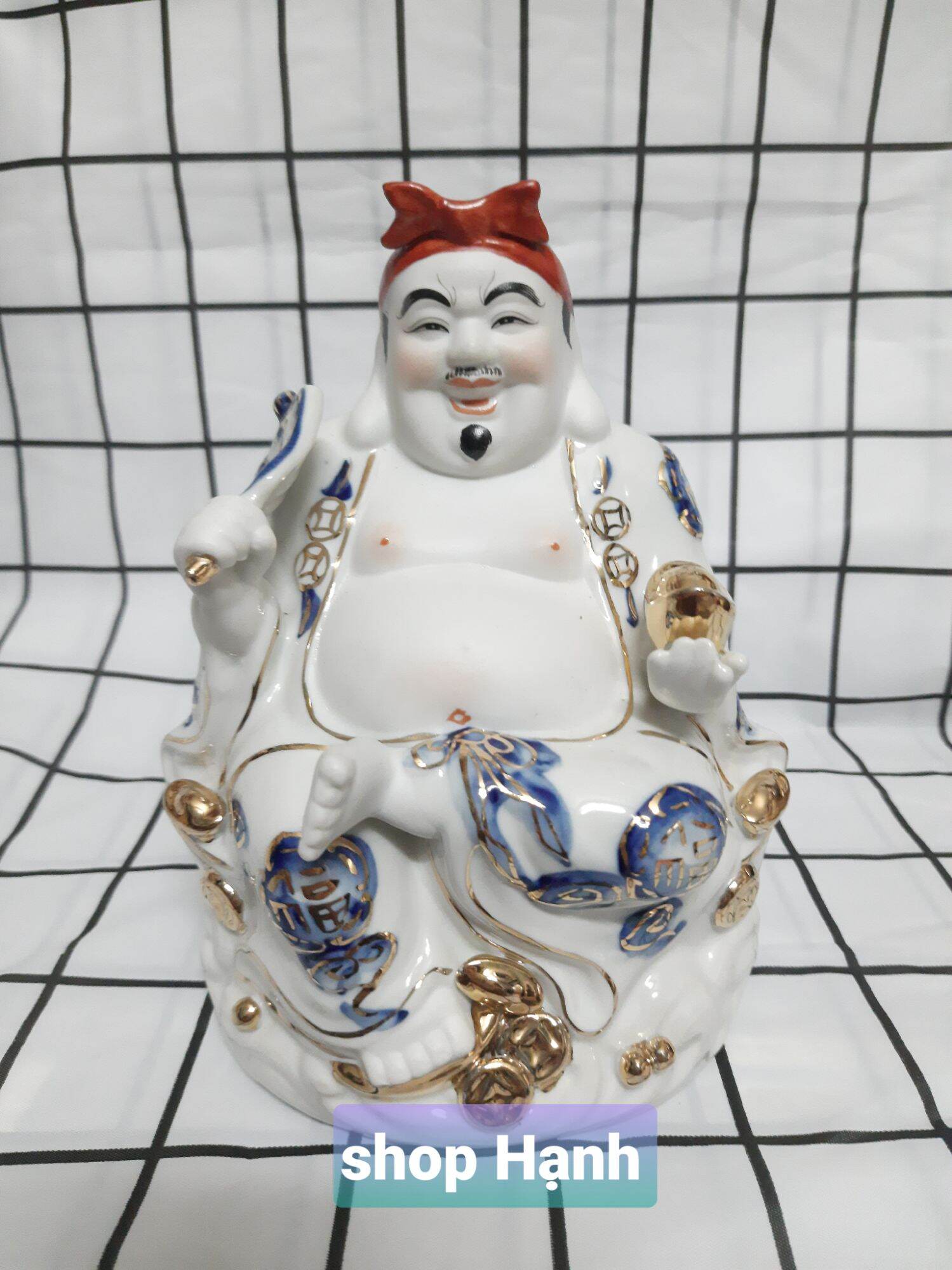 Ông Địa Thần Tài phú quý cao 17 cm