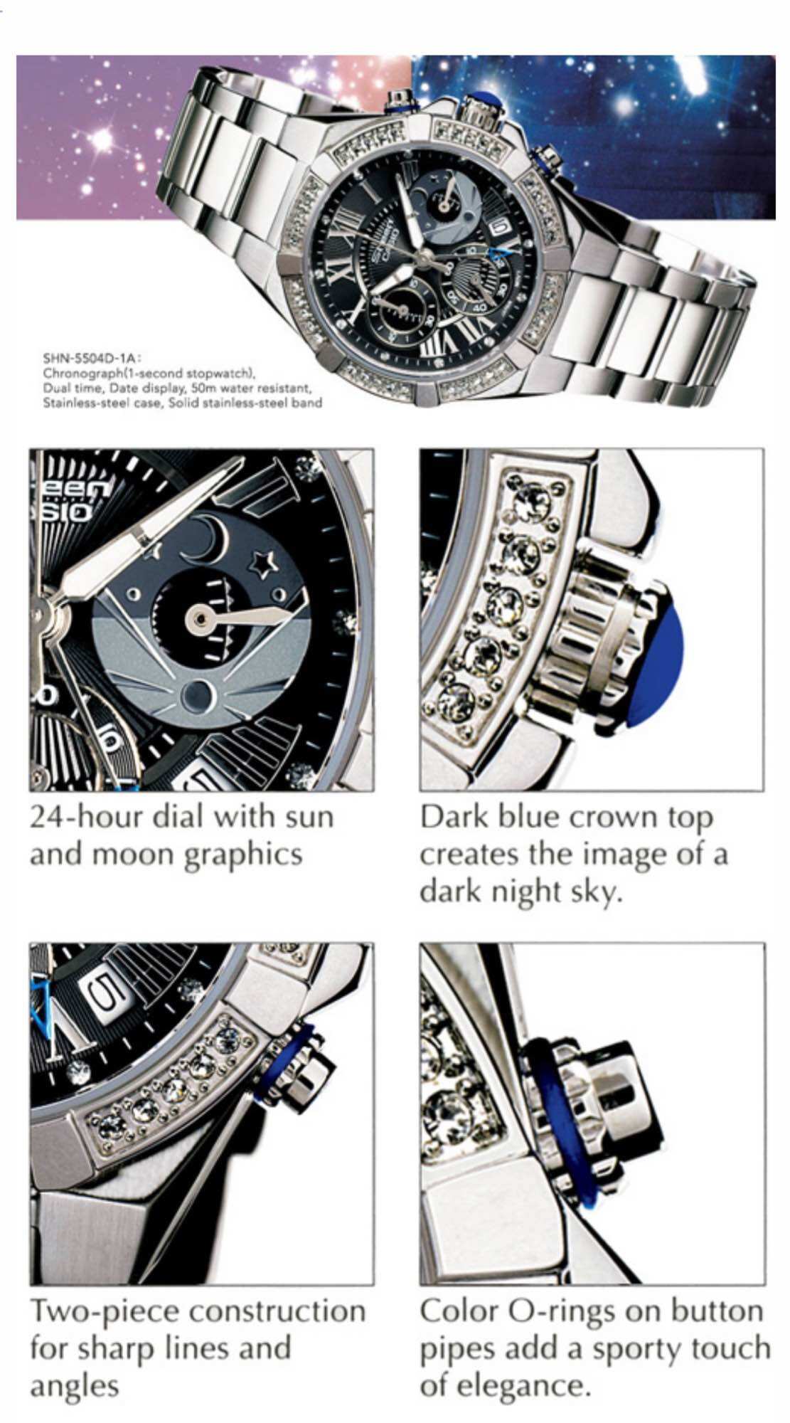 Casio Sheen cao cấp 33mm